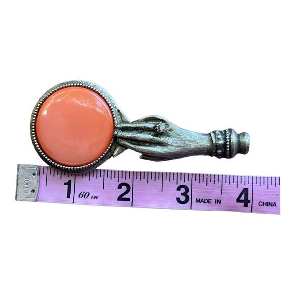 New Two Hands With Blue Coral Round Objects - Picture 6 of 7